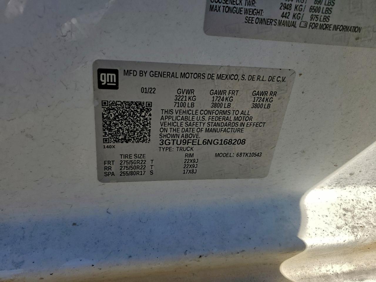2022 GMC SIERRA LIMITED K1500 DENALI photo 12