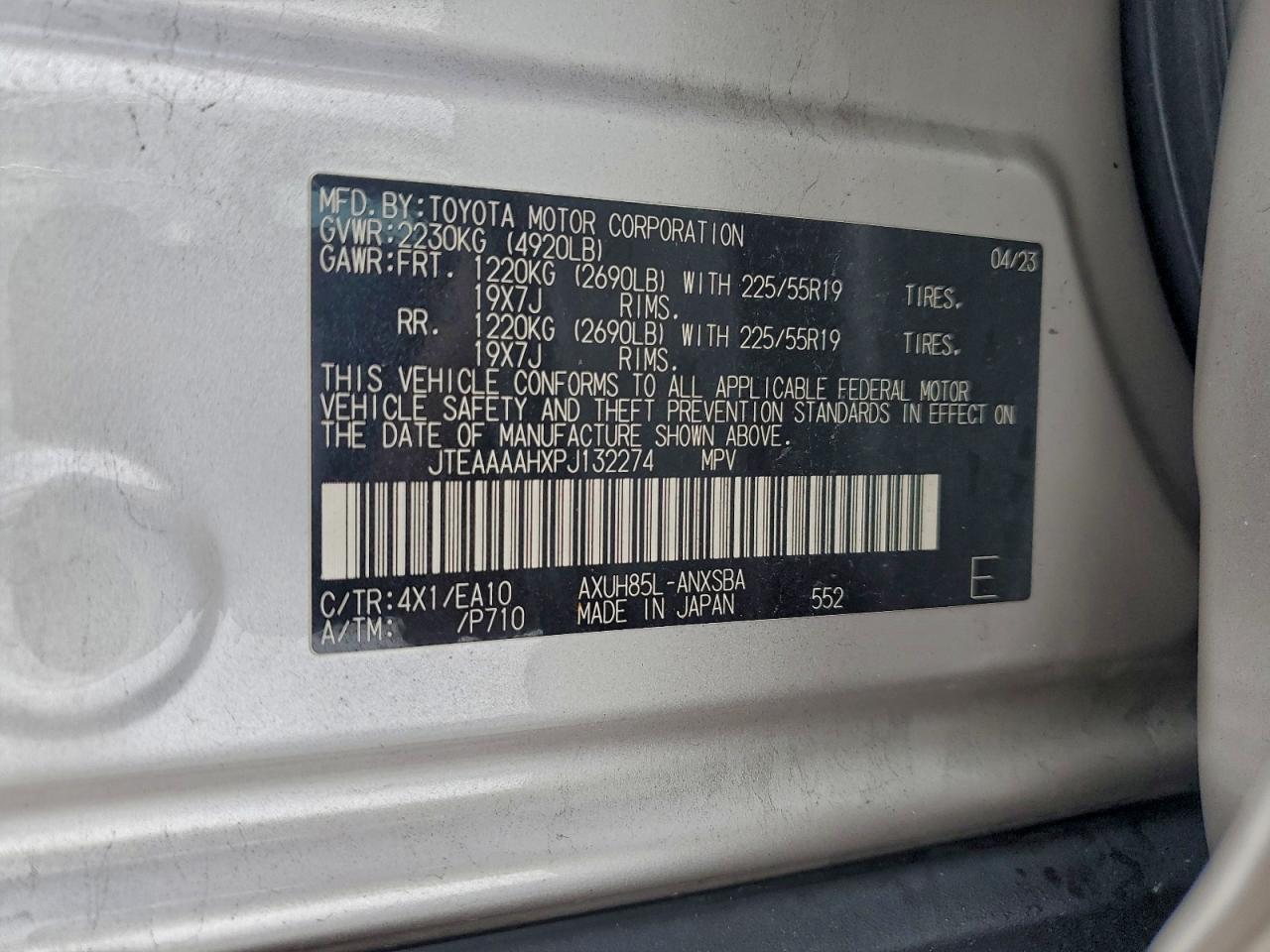 2023 TOYOTA VENZA LE photo 34