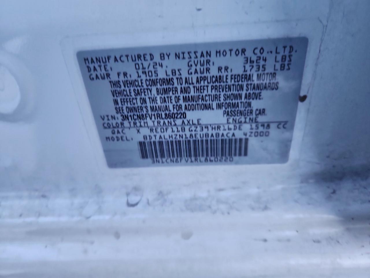 2024 NISSAN VERSA SR photo 23
