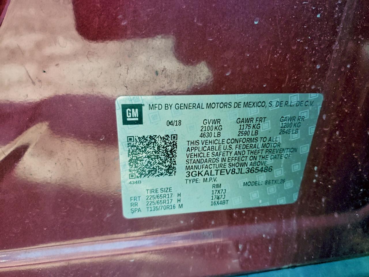 2018 GMC TERRAIN SLE photo 13