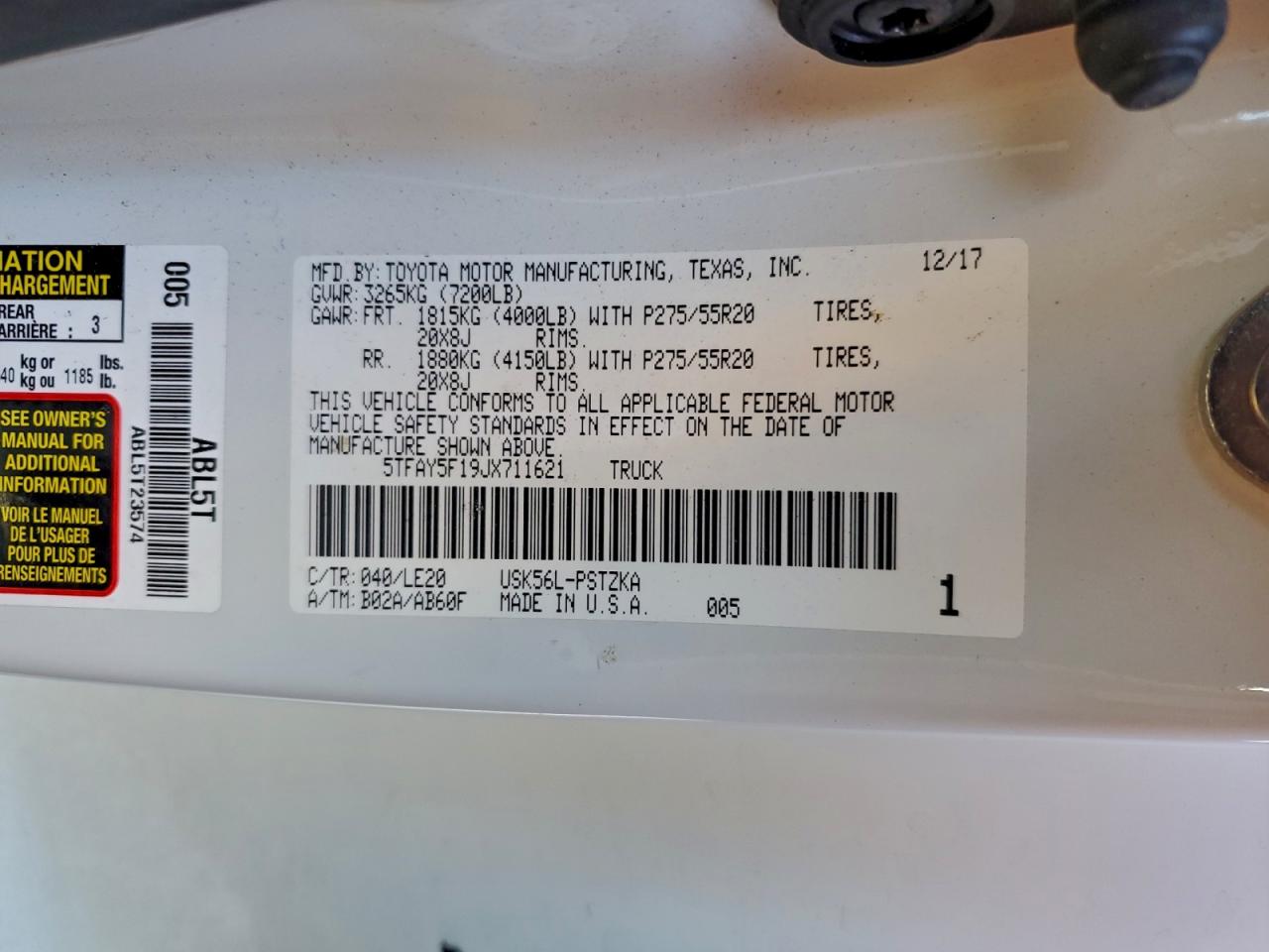 2018 TOYOTA TUNDRA CREWMAX 1794 photo 23