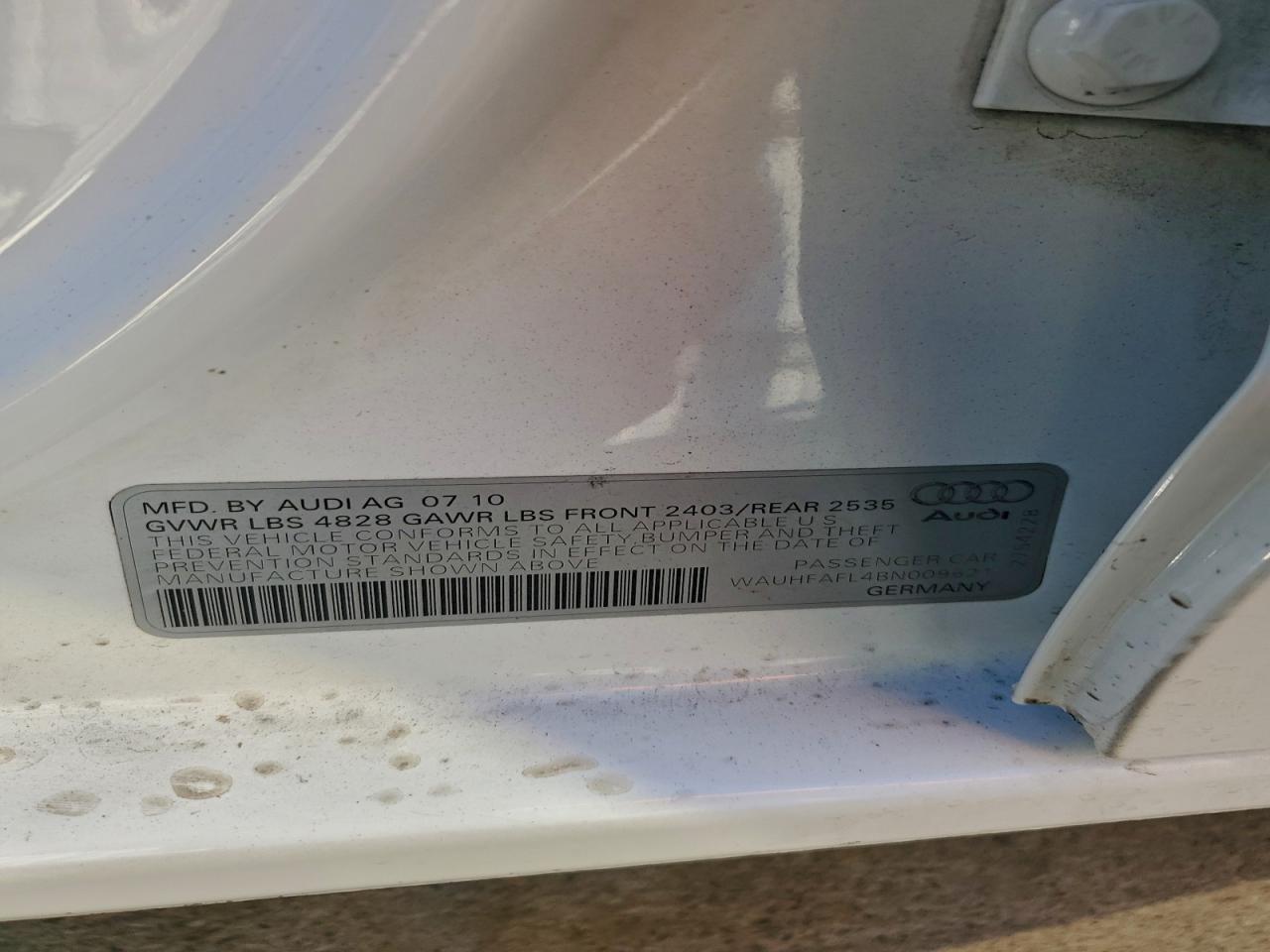 2011 AUDI A4 PREMIUM PLUS photo 25