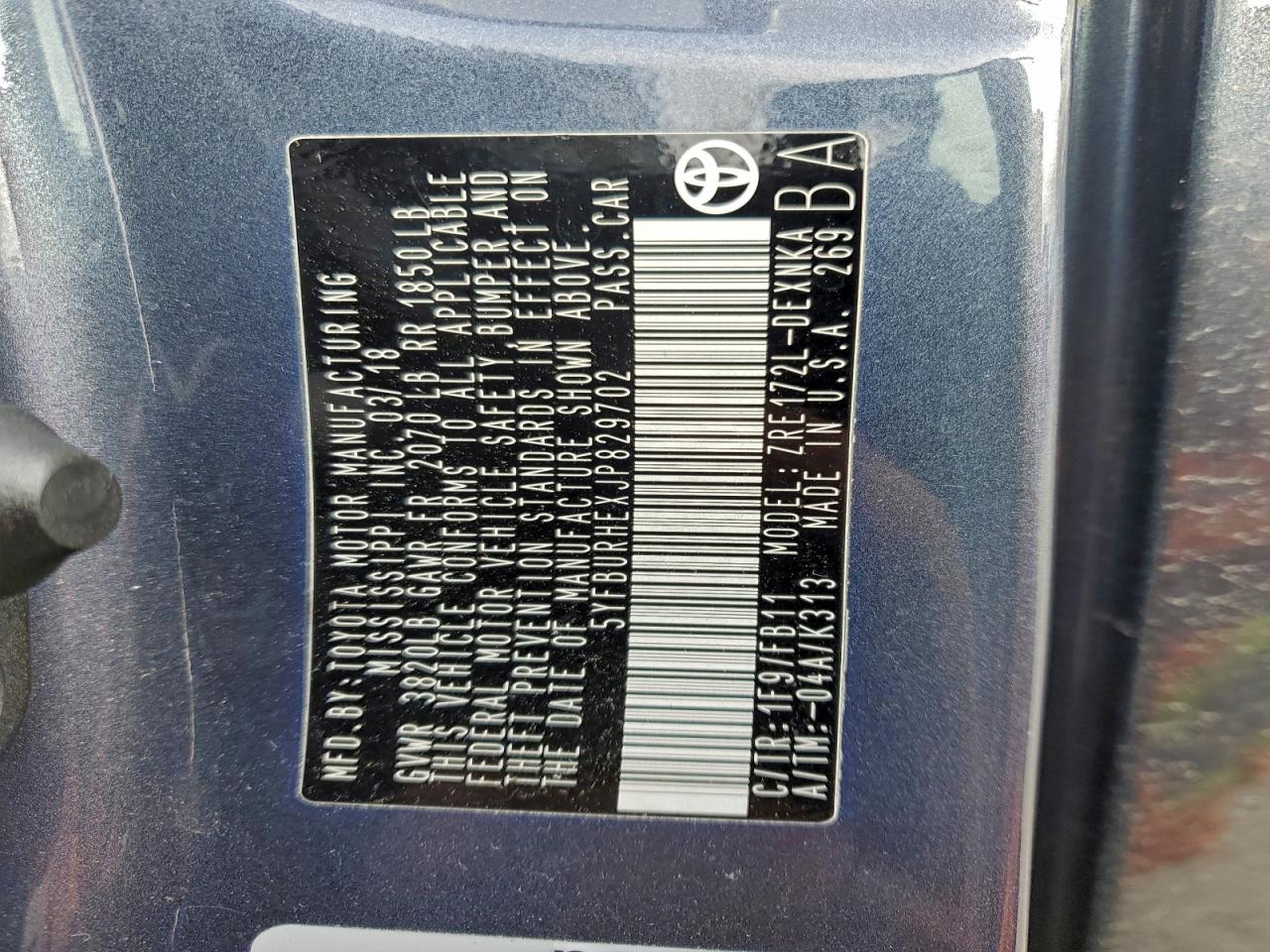 2018 TOYOTA COROLLA L photo 23