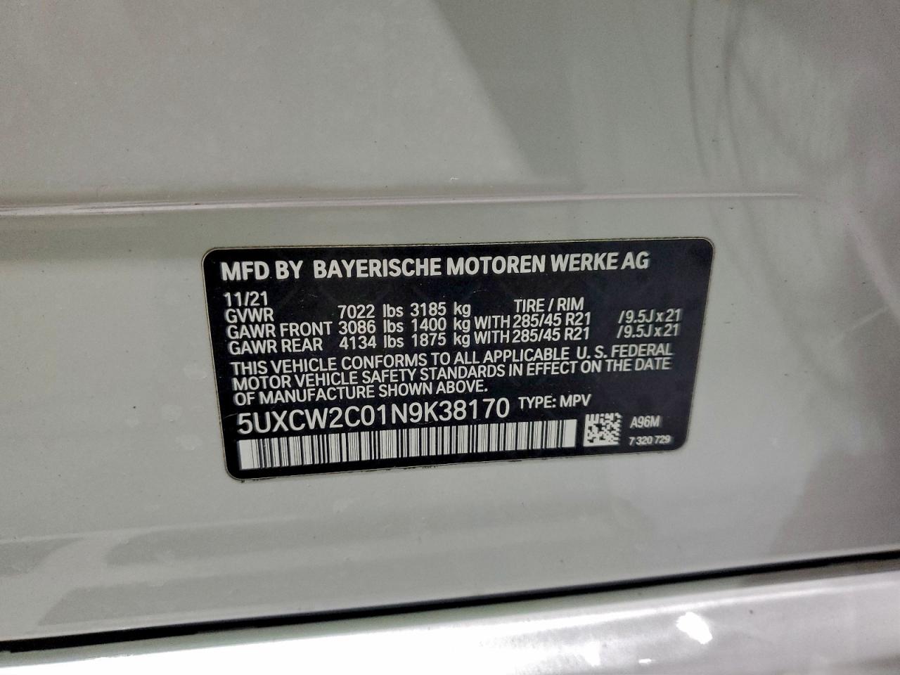 2022 BMW X7 XDRIVE40I photo 25