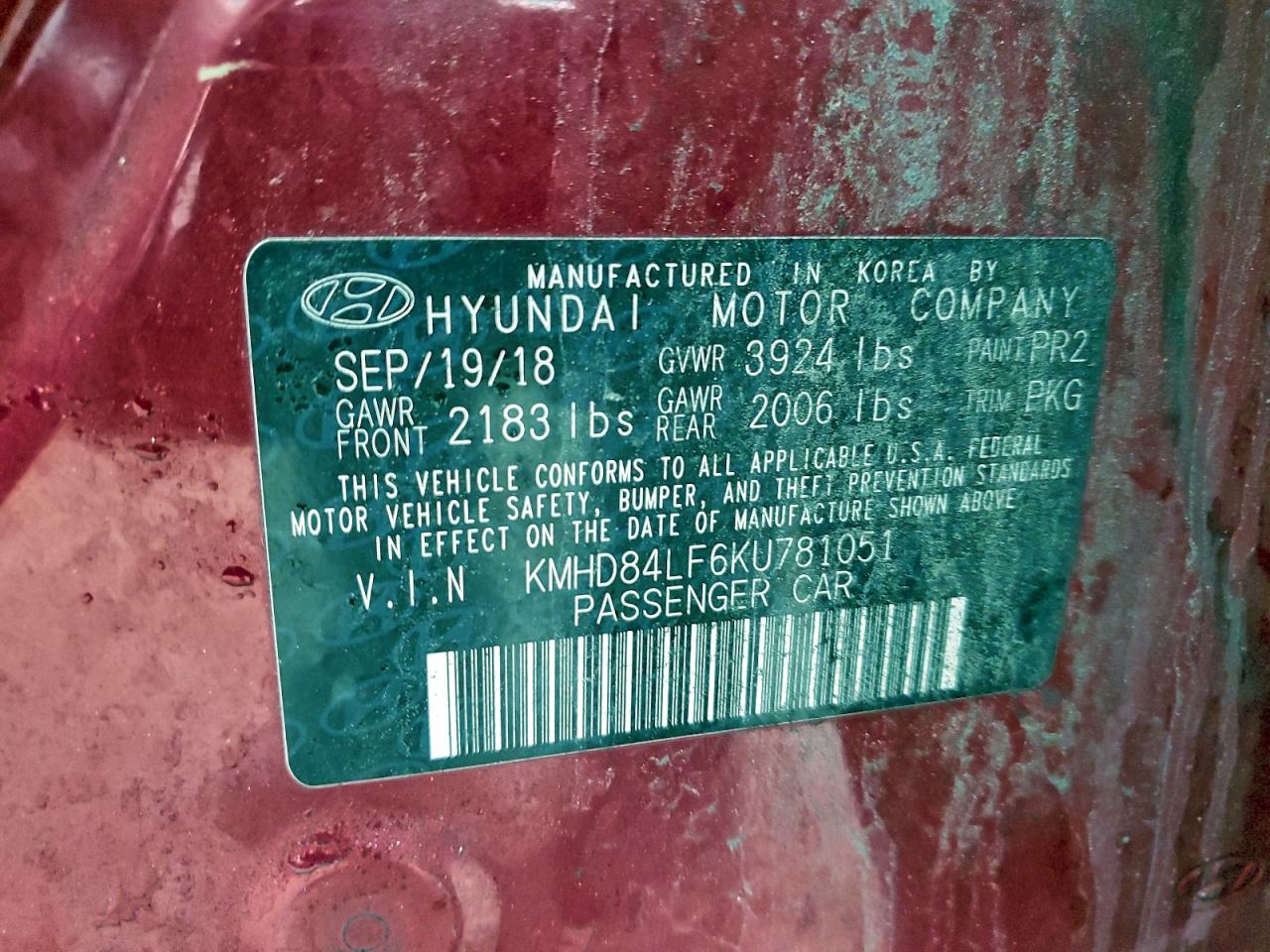 2019 HYUNDAI ELANTRA SEL photo 23