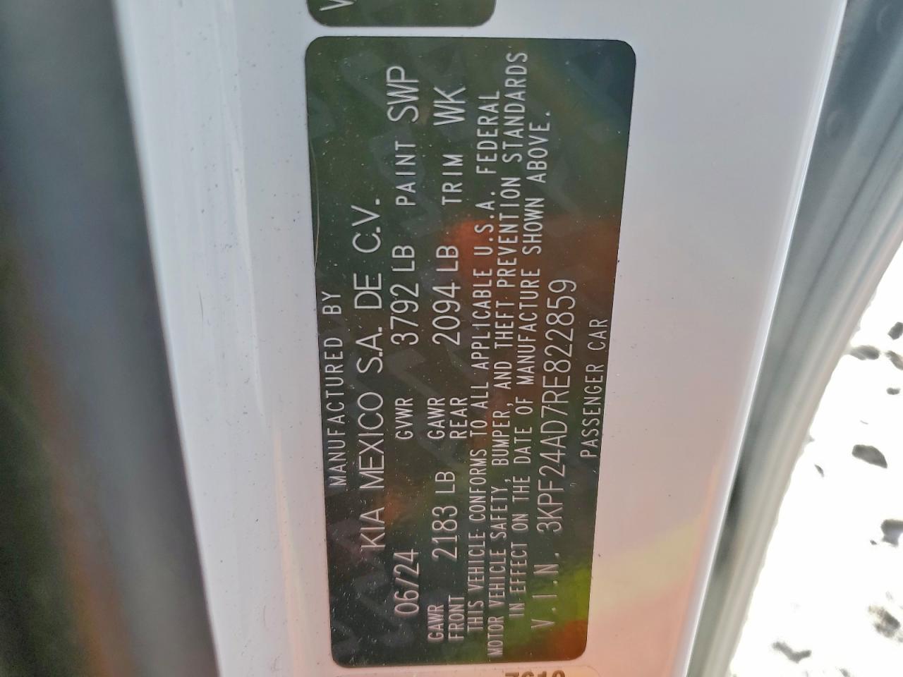 2024 KIA FORTE LX photo 25