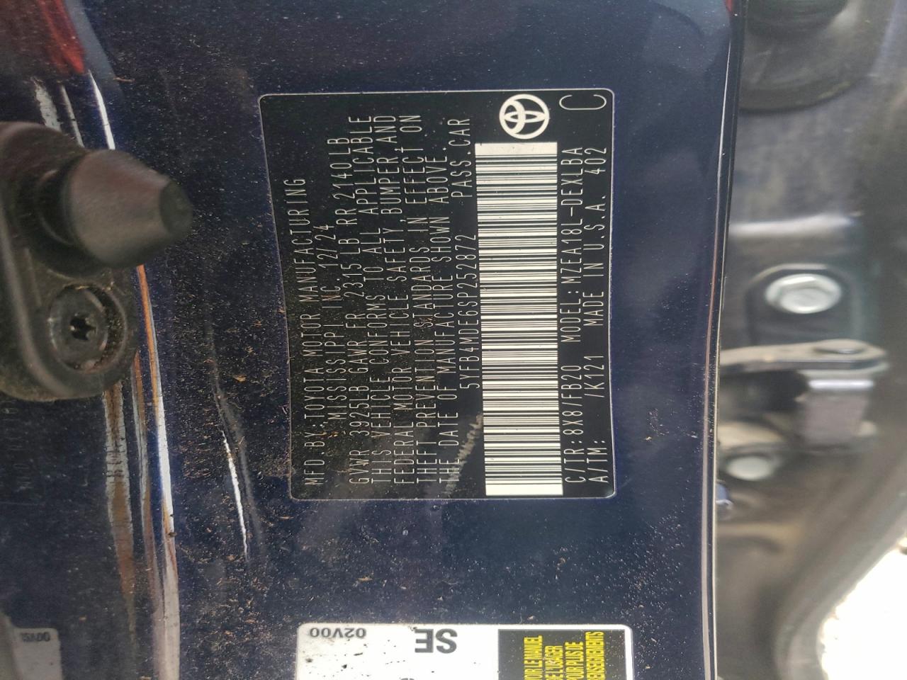 2025 TOYOTA COROLLA LE photo 23