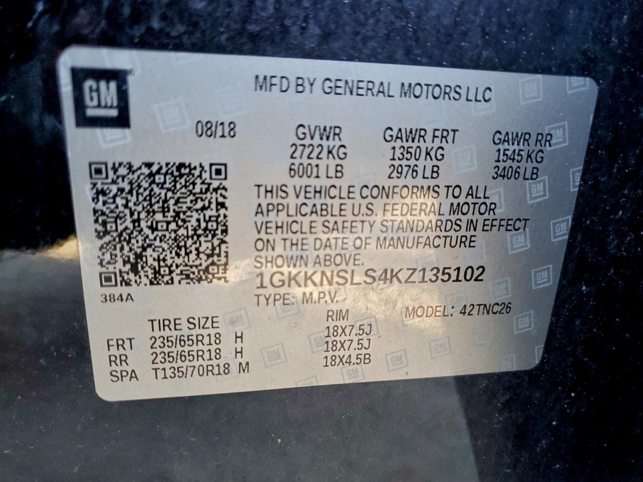 2019 GMC ACADIA SLE photo 13