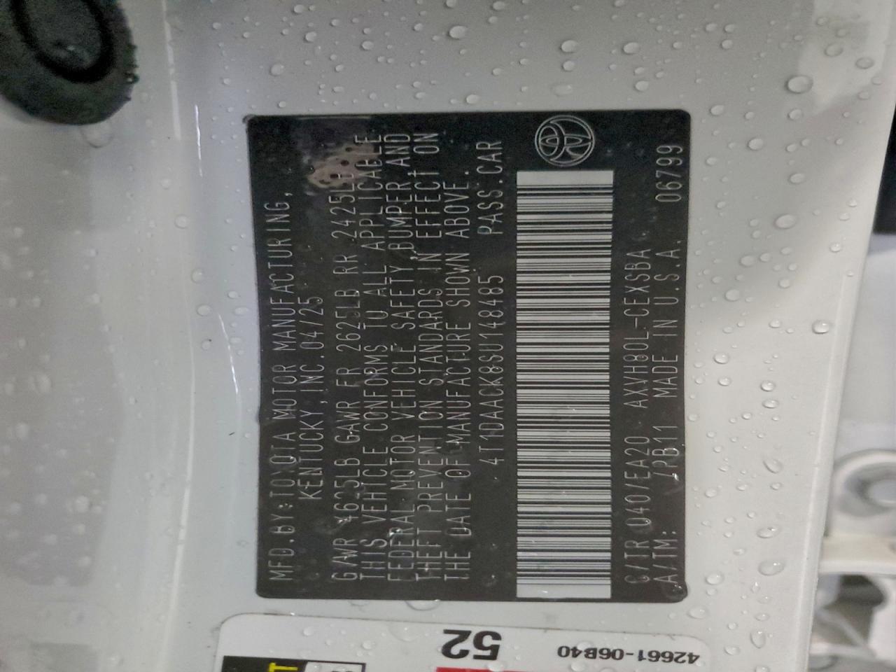 2025 TOYOTA CAMRY SE photo 12