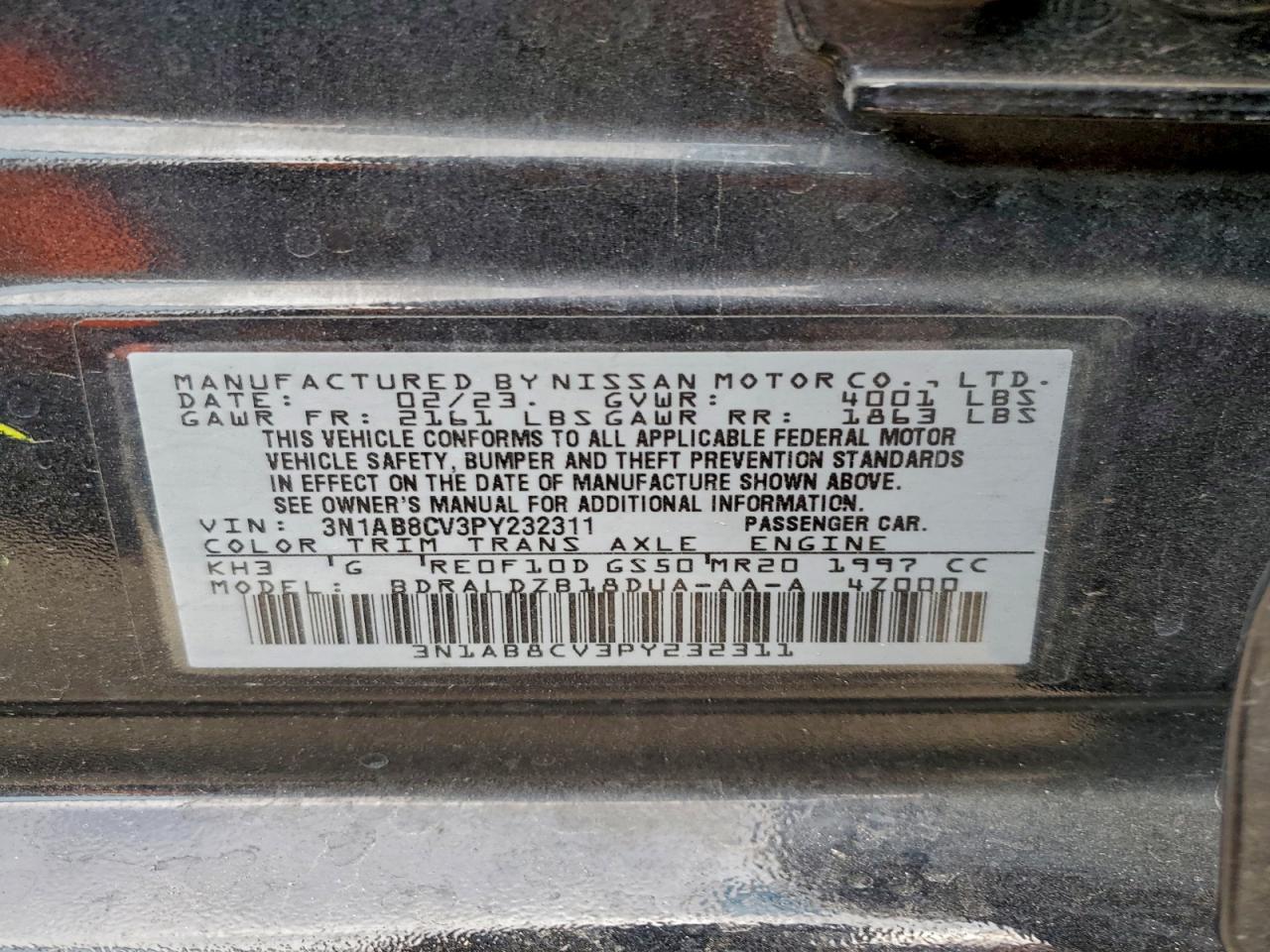 2023 NISSAN SENTRA SV photo 23