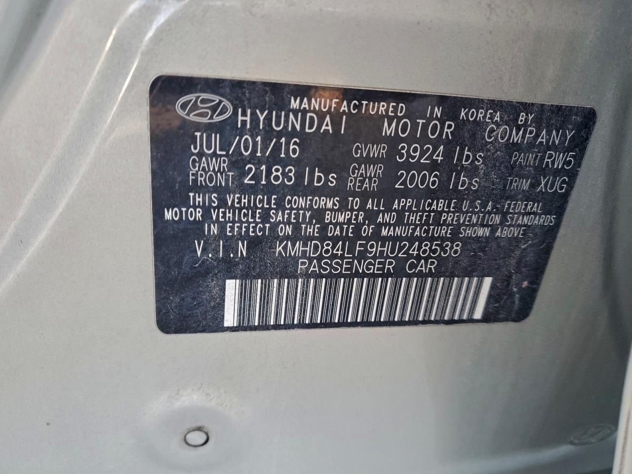 2017 HYUNDAI ELANTRA SE photo 23