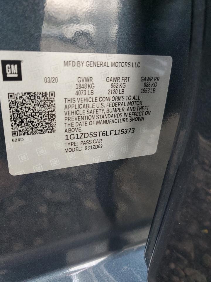 2020 CHEVROLET MALIBU LT photo 12
