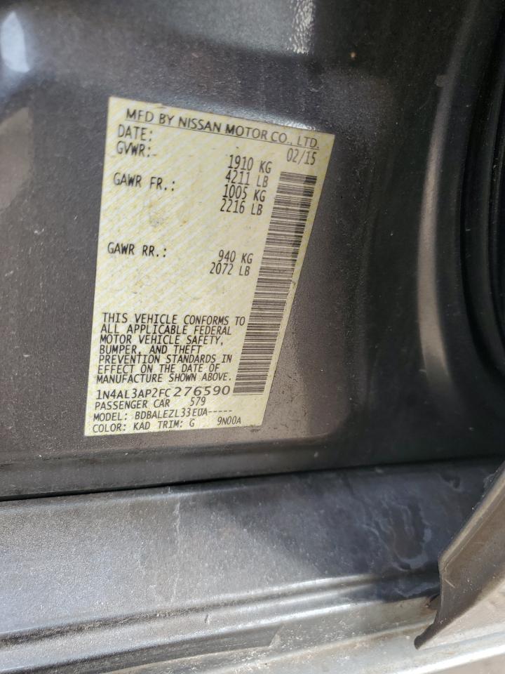2015 NISSAN ALTIMA photo 12