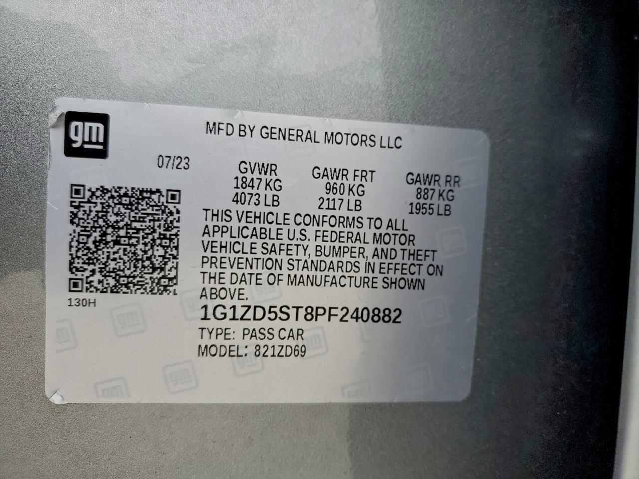 2023 CHEVROLET MALIBU LT photo 23