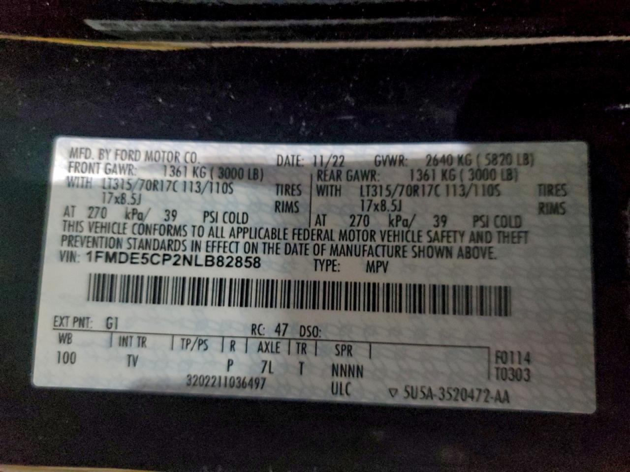 2022 FORD BRONCO BASE photo 37