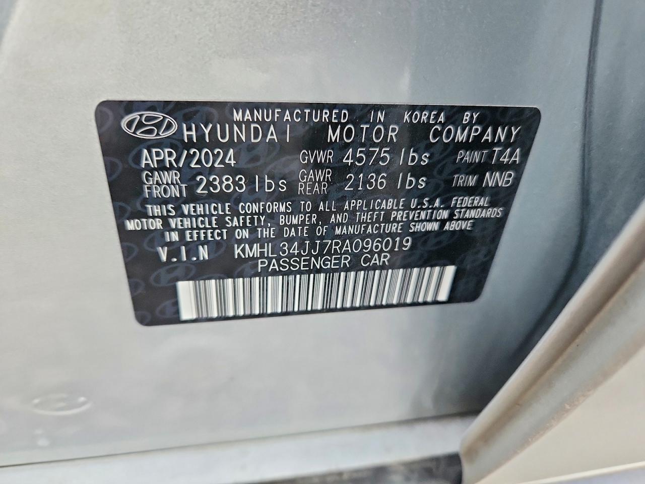 2024 HYUNDAI SONATA HYBRID photo 12