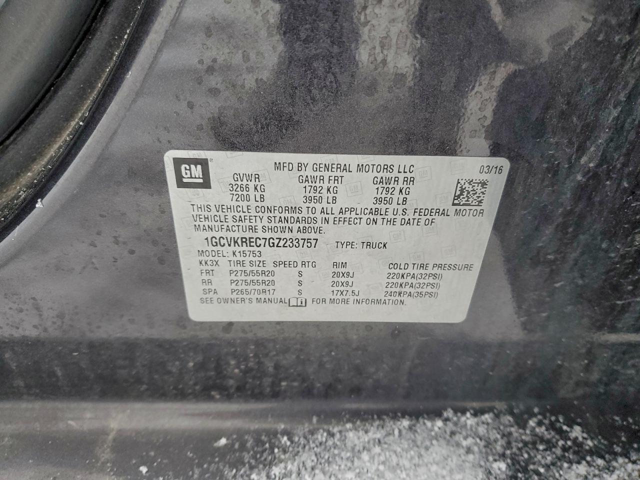 2016 CHEVROLET SILVERADO K1500 LT photo 12