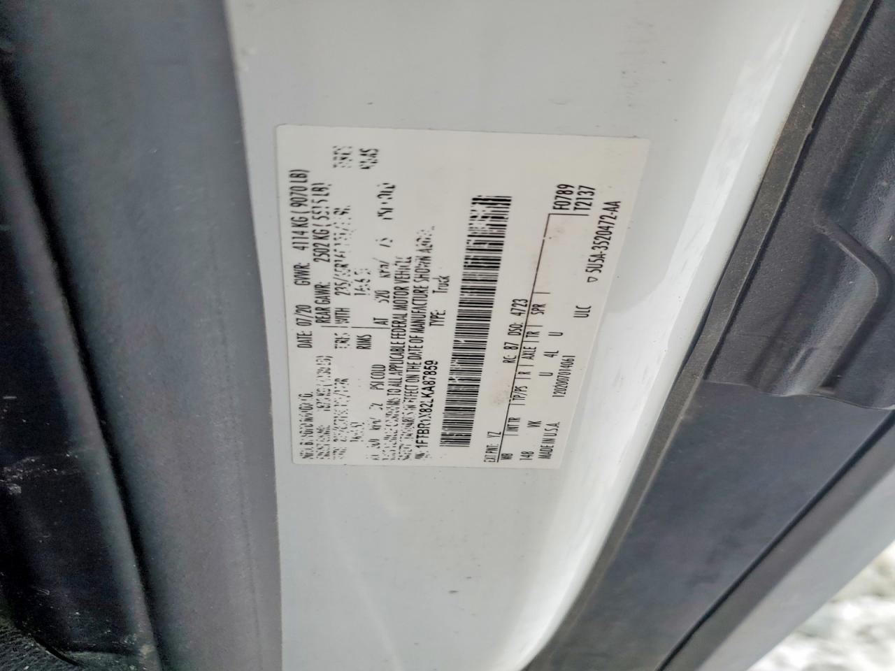 2020 FORD TRANSIT 250 DELIVERY VAN photo 25