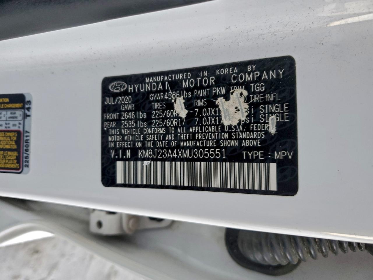 2021 HYUNDAI TUCSON SE photo 13