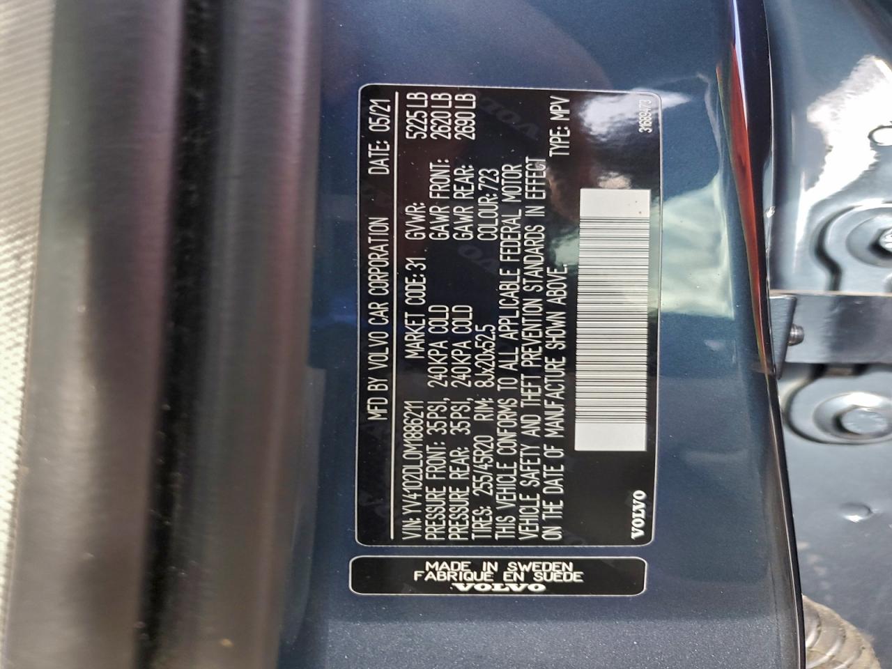 2021 VOLVO XC60 T5 INSCRIPTION photo 14