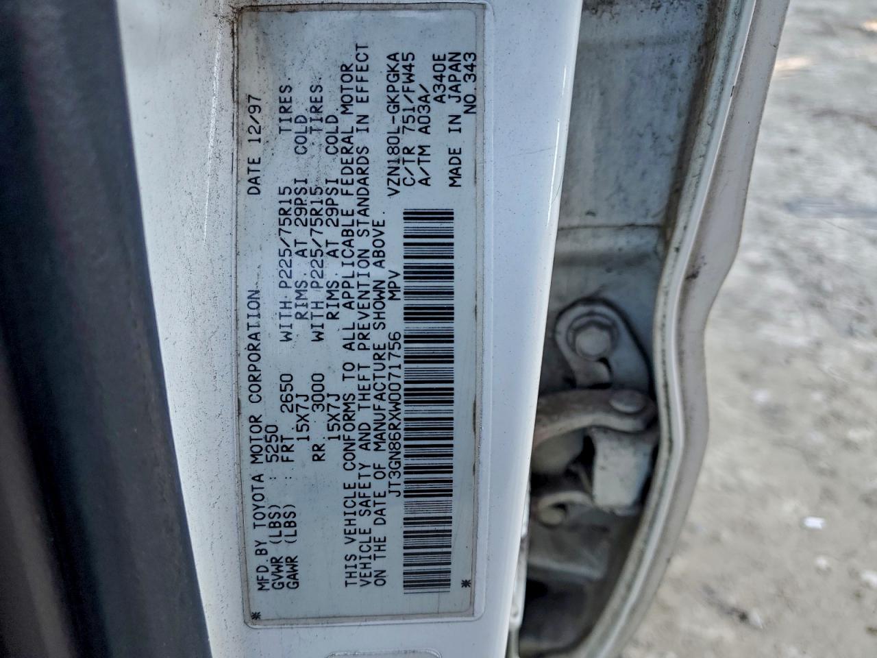1998 TOYOTA 4RUNNER SR5 photo 37