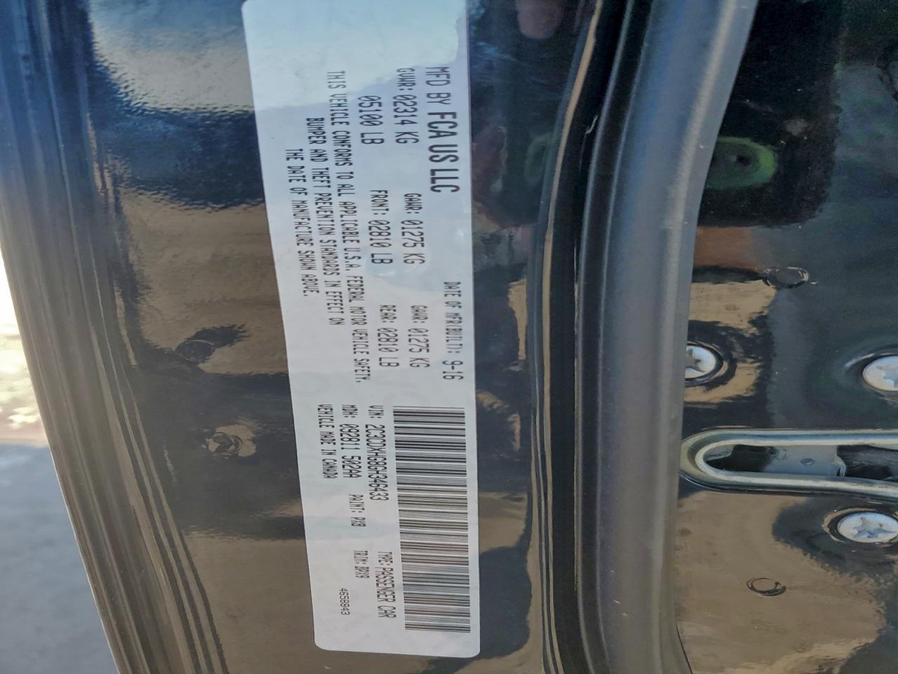 2016 DODGE CHARGER SXT photo 13