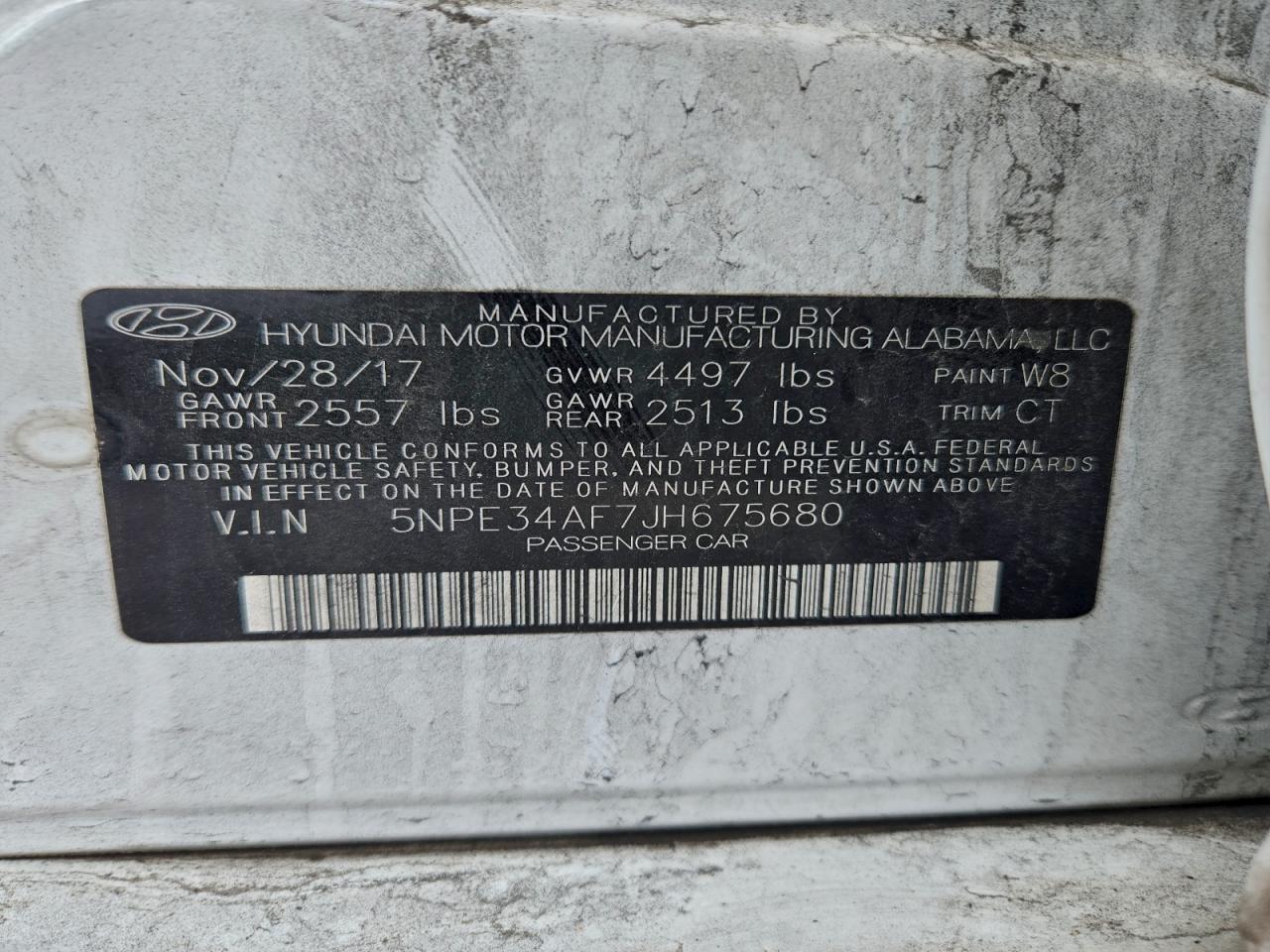 2018 HYUNDAI SONATA SPORT photo 23