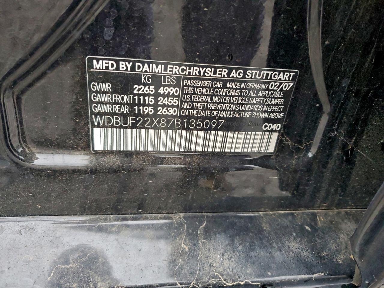 2007 MERCEDES-BENZ E 320 CDI photo 12