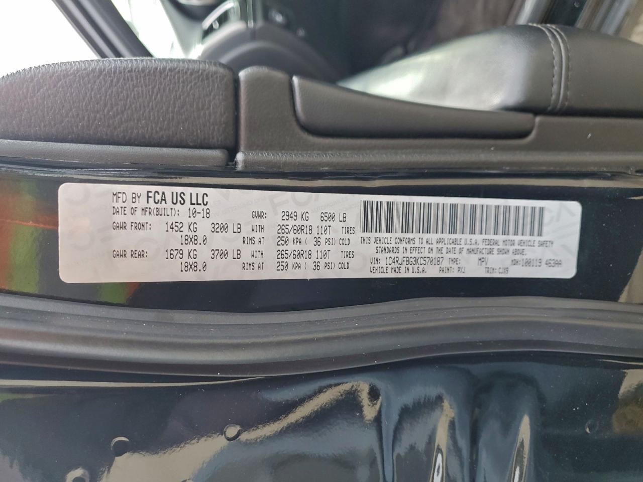 2019 JEEP GRAND CHEROKEE LIMITED photo 25