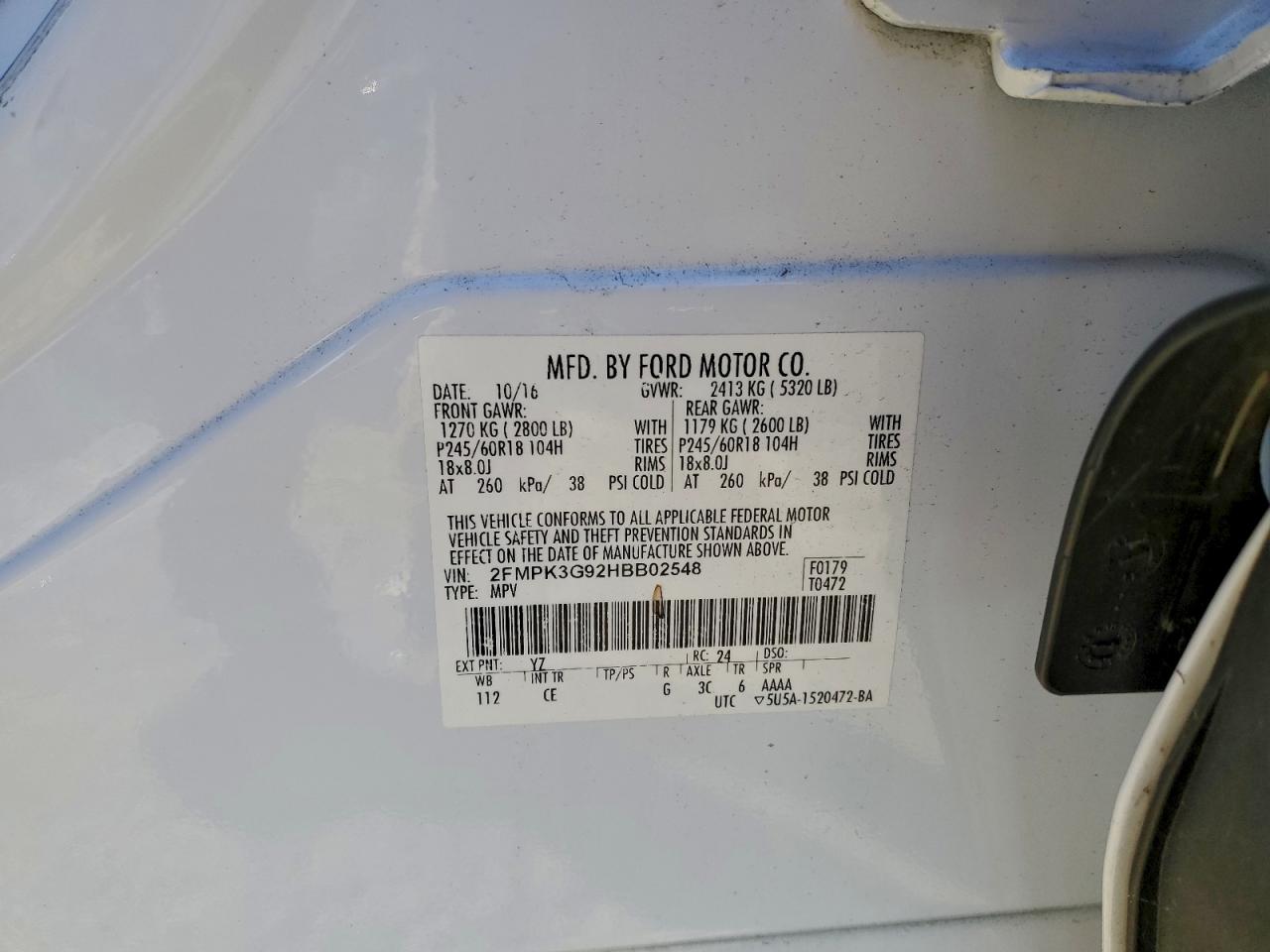 2017 FORD EDGE SE photo 13