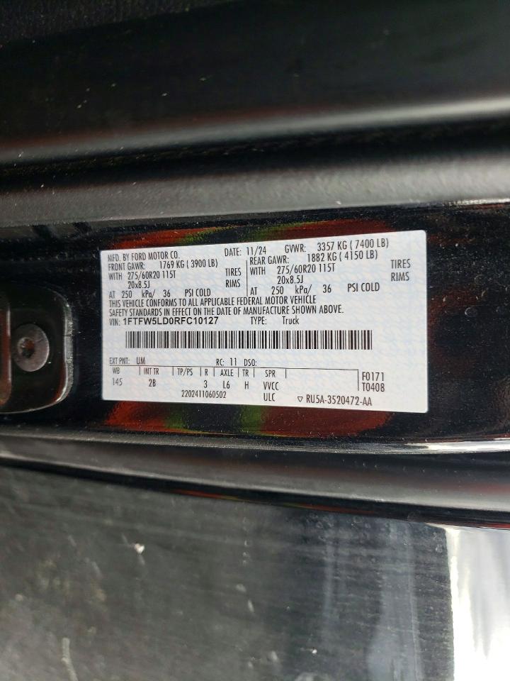 2024 FORD F150 LARIAT photo 37