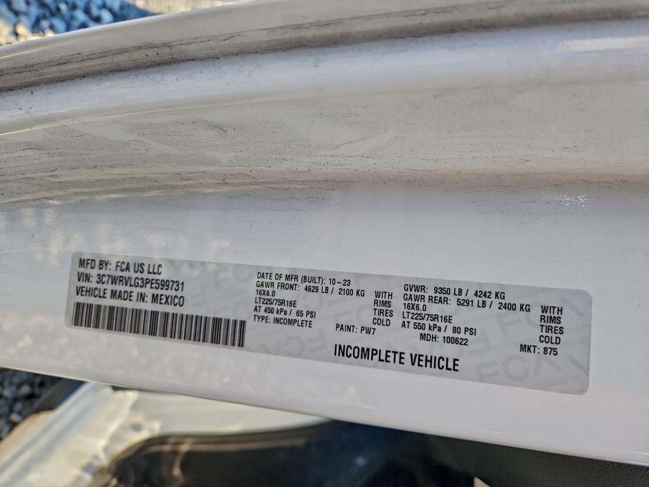 2023 RAM PROMASTER 3500 DELIVERY TRUCK photo 37