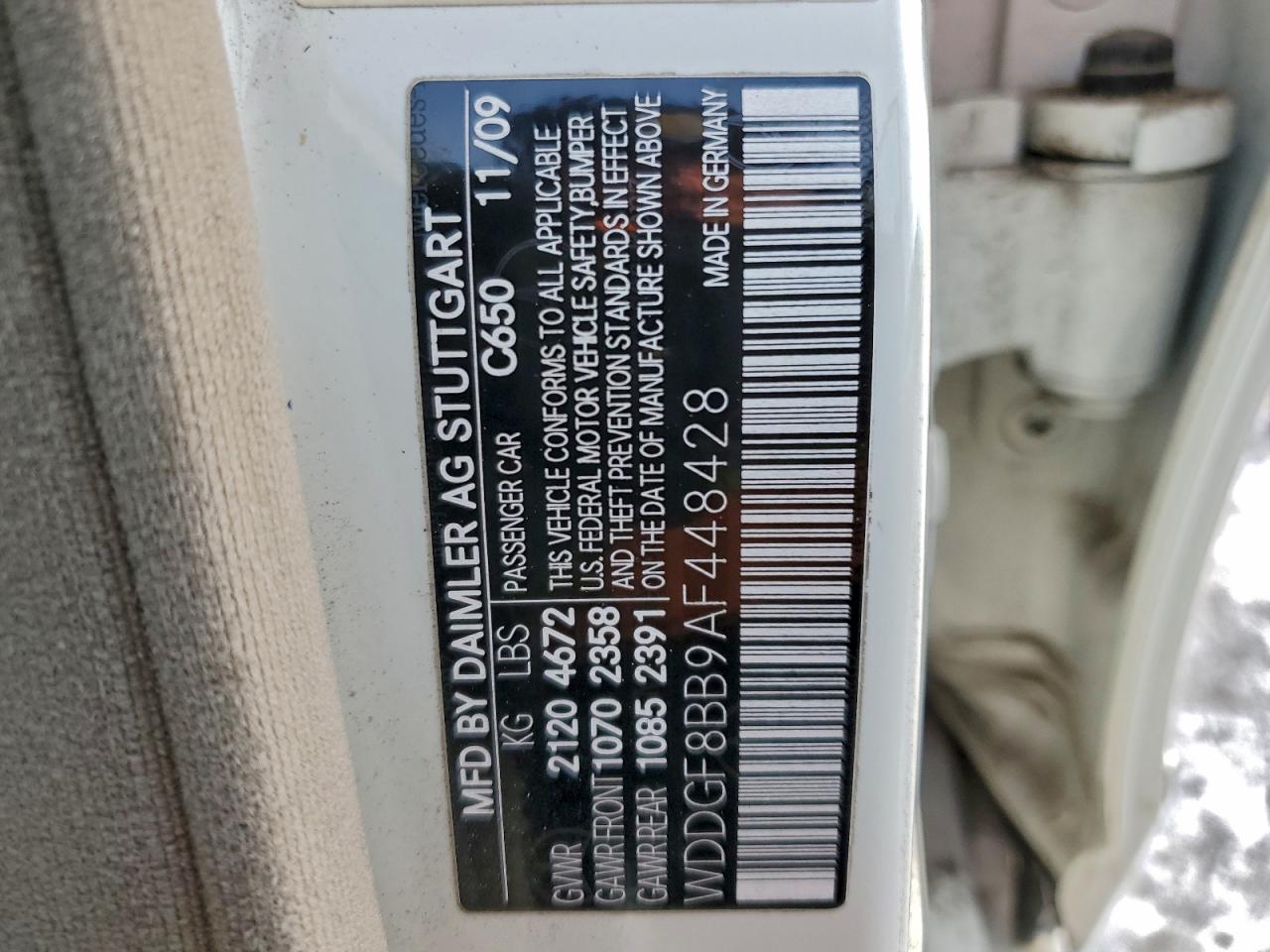 2010 MERCEDES-BENZ C 300 4MATIC photo 12