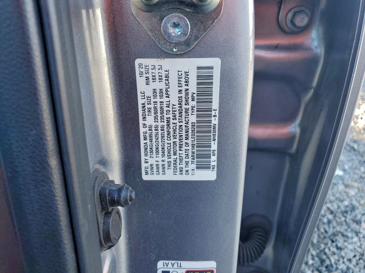 2020 HONDA CR-V EXL photo 37
