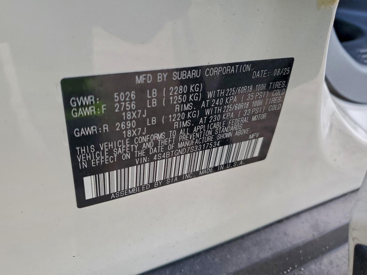 2025 SUBARU OUTBACK LIMITED XT photo 25