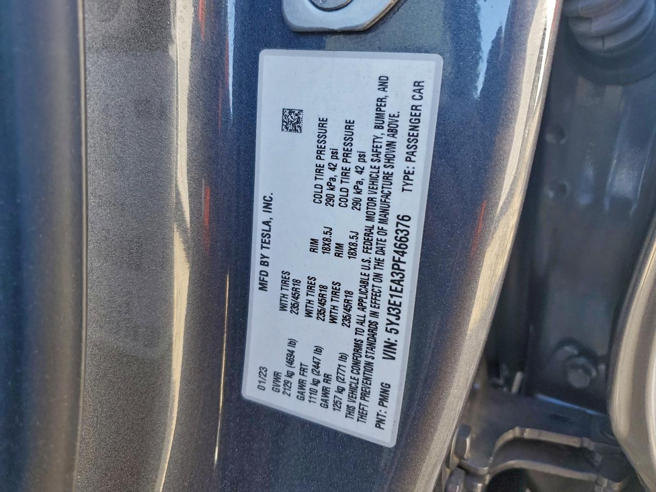 2023 TESLA MODEL 3 photo 13