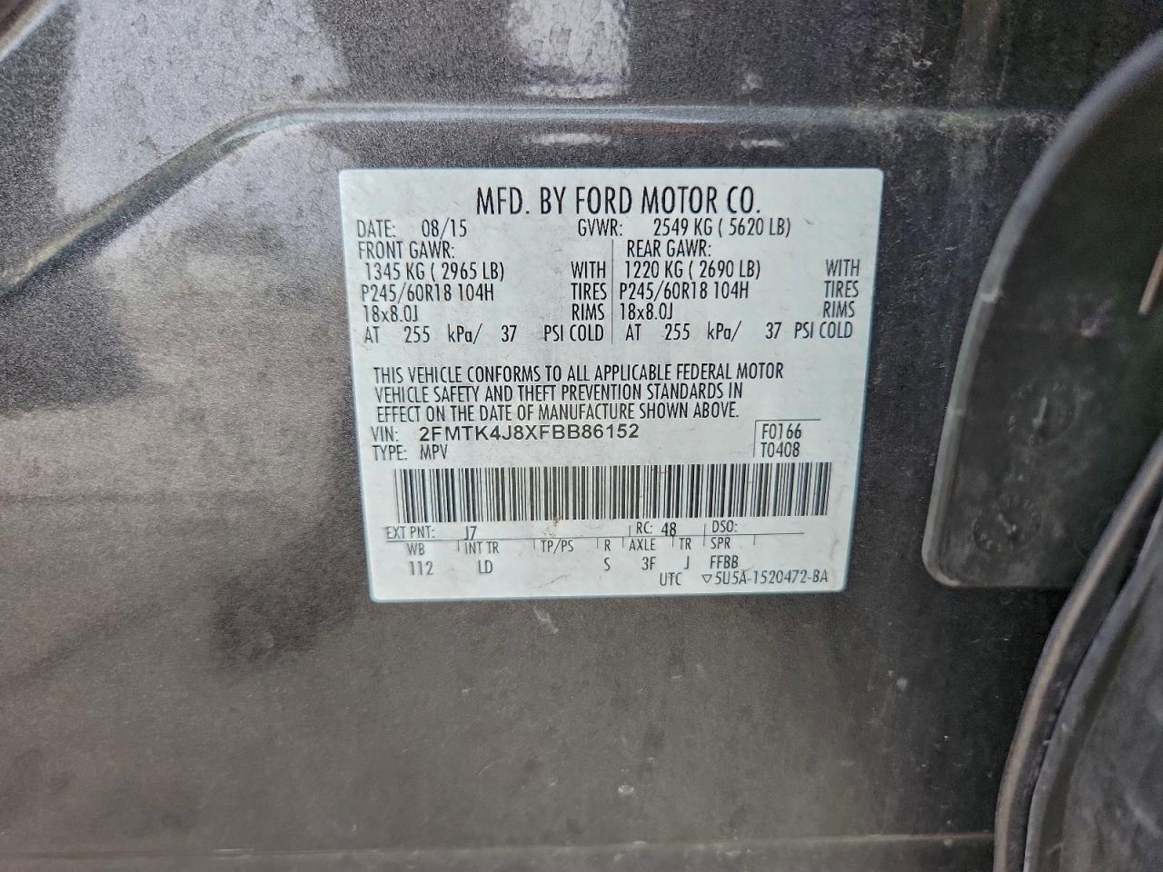 2015 FORD EDGE photo 25