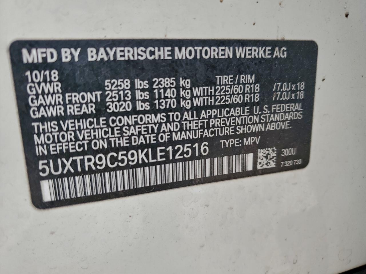 2019 BMW X3 XDRIVE30I photo 13