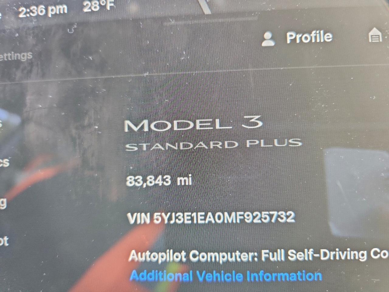 2021 TESLA MODEL 3 photo 17