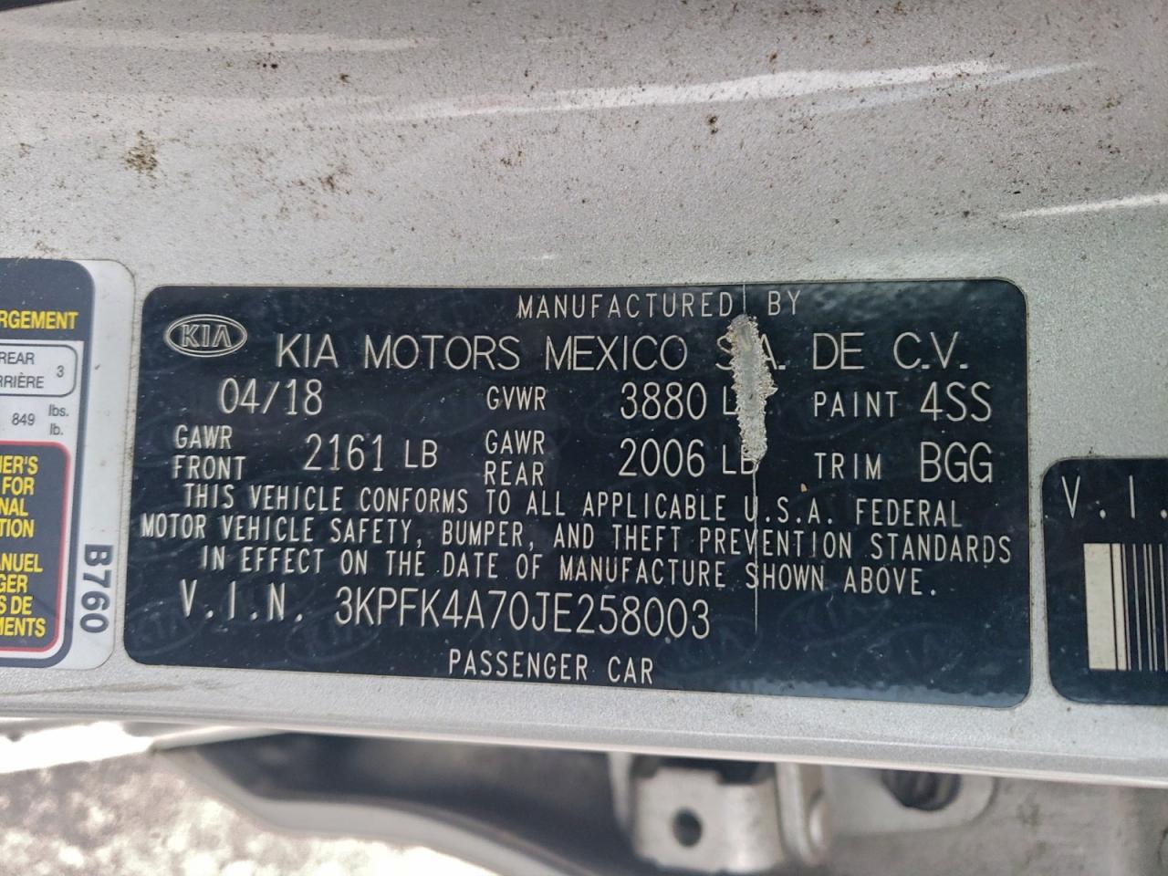 2018 KIA FORTE LX photo 23