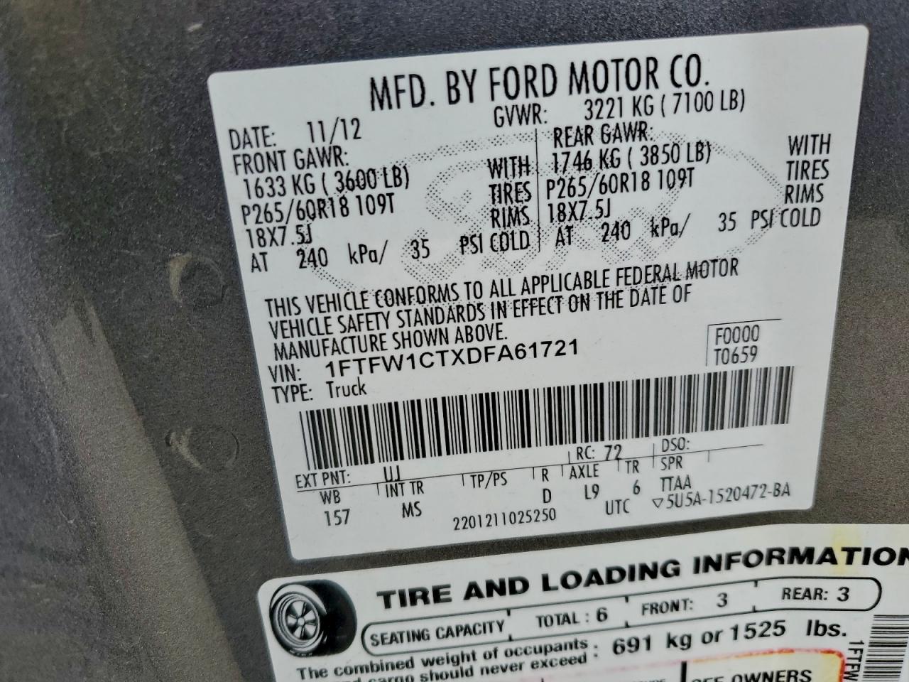 2013 FORD F150 SUPERCREW photo 37