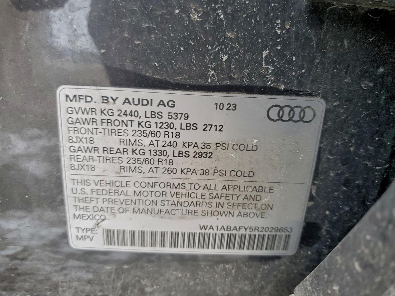 2024 AUDI Q5 PREMIUM 40 photo 37