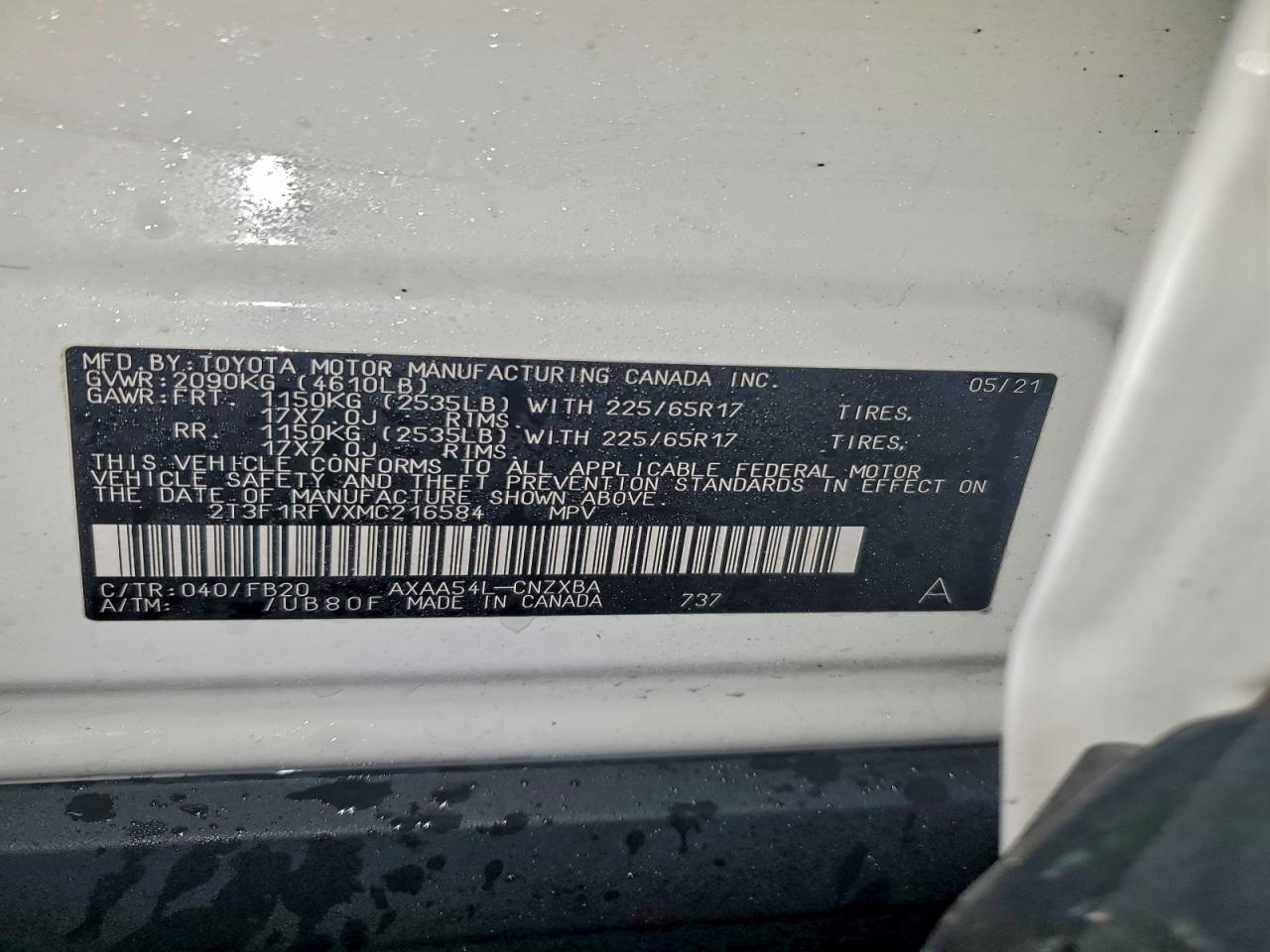 2021 TOYOTA RAV4 LE photo 37