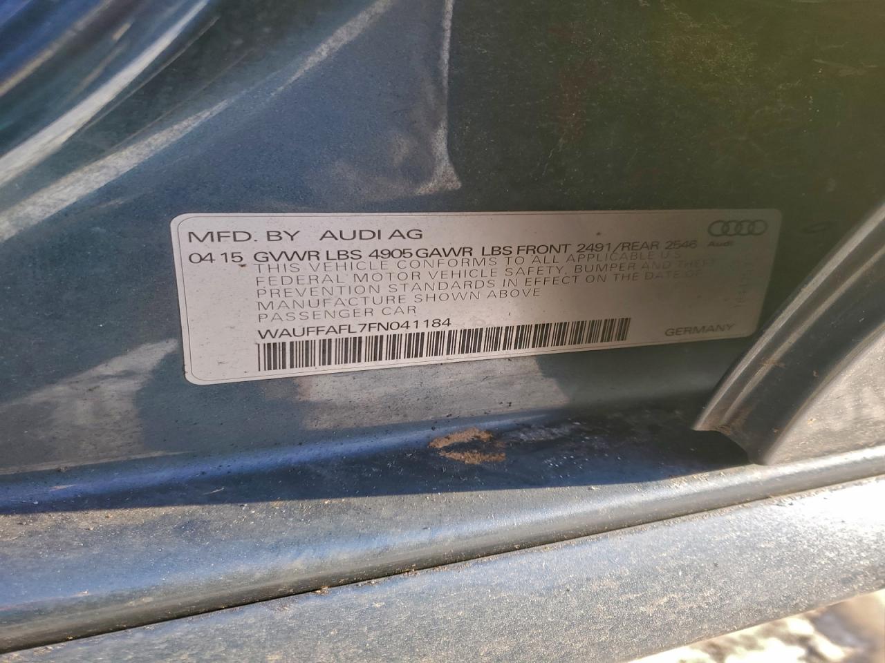 2015 AUDI A4 PREMIUM PLUS photo 12
