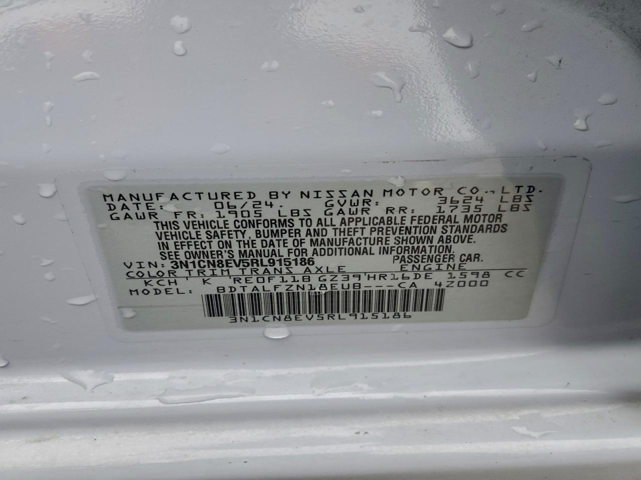 2024 NISSAN VERSA SV photo 13