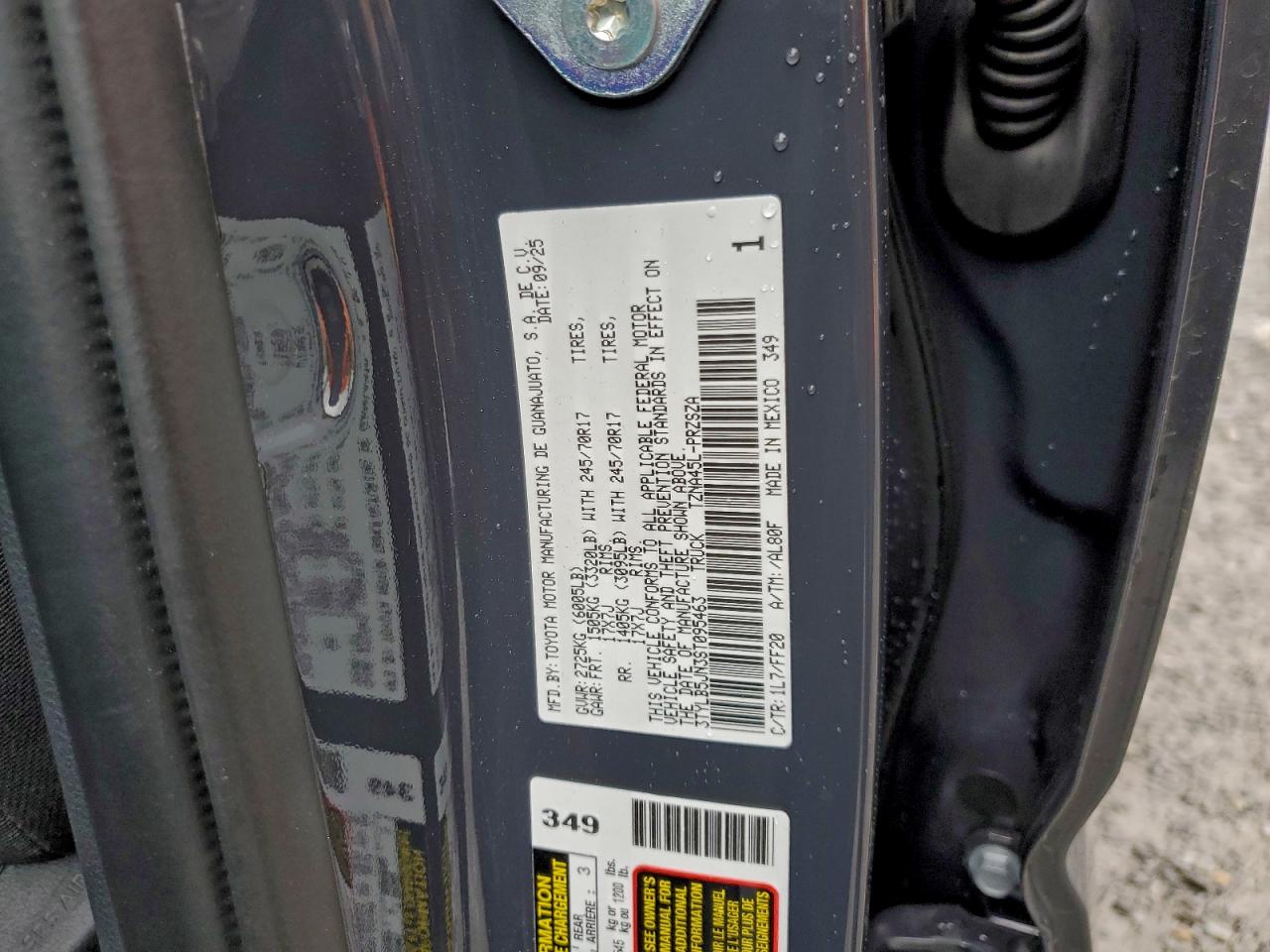 2025 TOYOTA TACOMA SR5 photo 12