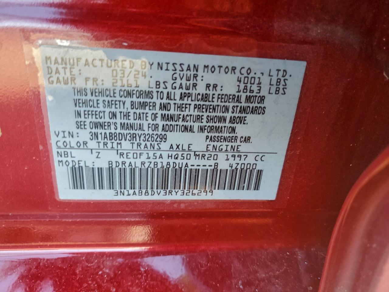 2024 NISSAN SENTRA SR photo 23