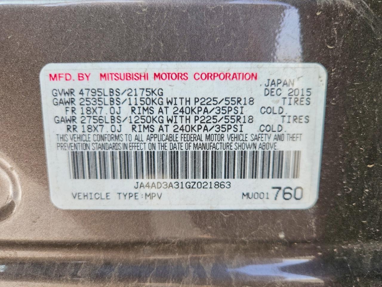 2016 MITSUBISHI OUTLANDER SE photo 37