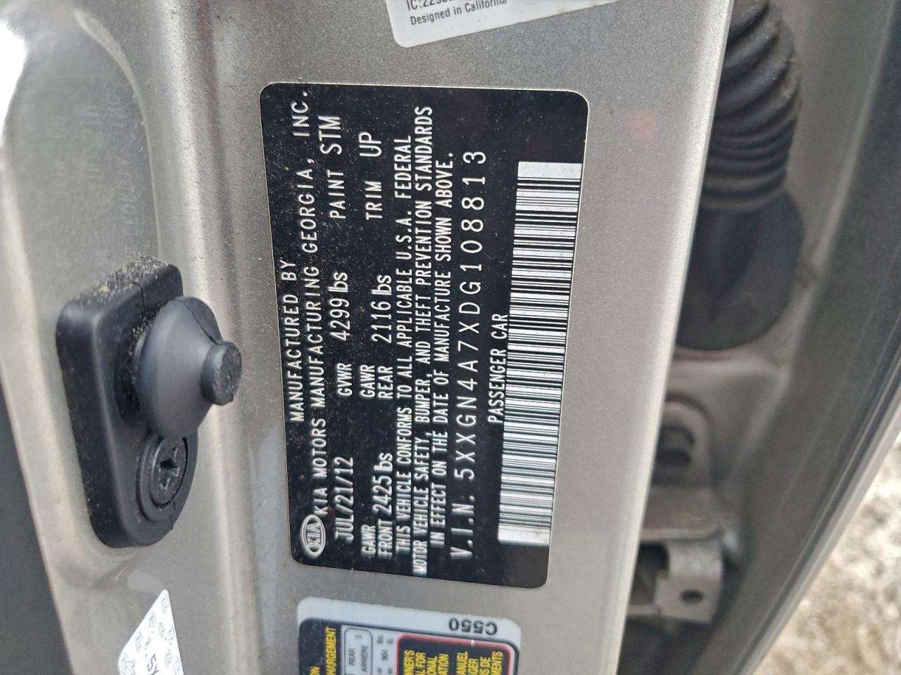 2013 KIA OPTIMA EX photo 12