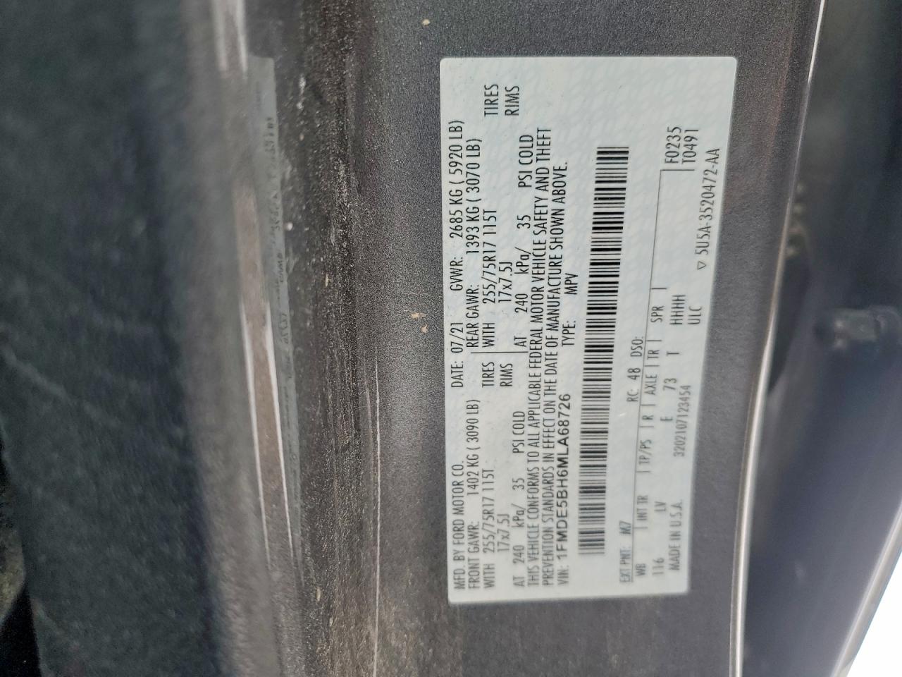2021 FORD BRONCO BASE photo 37
